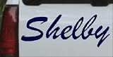 Navy 3in X 1.1in -- Shelby Car Window Wall Laptop Decal Sticker