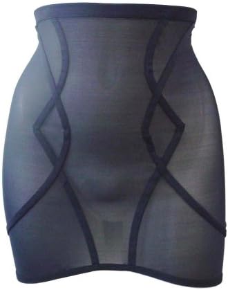 Lucy B Women's Retro Modern Black Powernet Zip Up Back Girdle