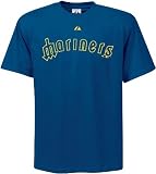 Seattle Mariners Majestic Cooperstown Wordmark T-Shirt