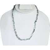Romantic Valentine Gift Mossagate Gemstone Necklace 17 inches (pgem034)