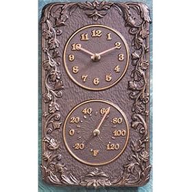 Whitehall French Bronze Acanthus Combo - 01957 by Whitehall Thermometers