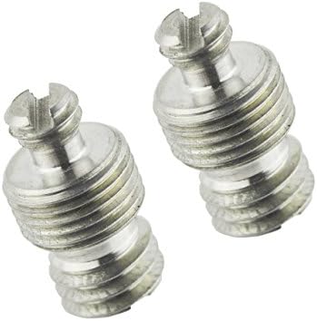 YOCI 1/4 to 3/8 inch Multi-functional Camera Mounting Quick Rlease Plate Adapter Screw for Tripod ballhead (Pack of 2)