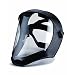 Uvex S8510 Bionic Shield, Black Matte Face Shield, Clear Polycarbonate Anti-Fog/Hardcoat Lens