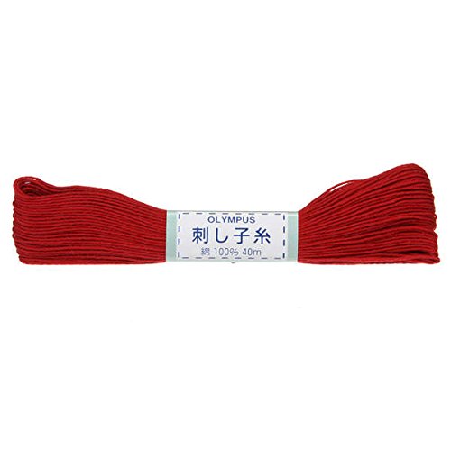Sashiko Olympus all cotton: RED
