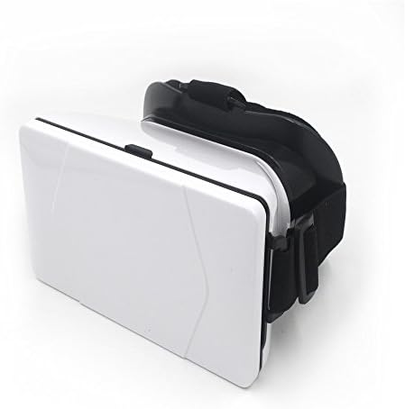 3D VR Glasses Head-mounted Reality Cardboard VR Box Video Glasses with Headband for Iphone 6+,Samsung S6 All 4 ~ 6" Smart Phones(White)