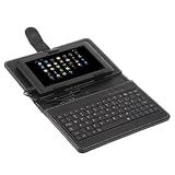 Protective Leather Case + USB Keyboard for 7 inch 7" Tablet PC Black