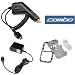 Zebra Skin Black and White Stripes Snap-On Hard Crystal Cover Case with Clip + Rapid Car Charger + Home Travel Charger for LG Rumor LX260 Scoop Cell Phone