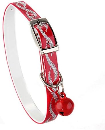 Hecoribe Sparkling Small Cat Dog Collar with Bells Pet Accessories Puppy Supplies Adjustable New