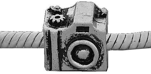 Camera Charm Bead. Compatible With Most Pandora Style Charm Bracelets.