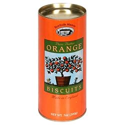 Norfolk Manor Pure Butter Orange Biscuits, 7-Ounce Canister (Pack of 4)