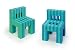 Offi & Company EVA Foam Blue/Green Chairs, Set of Two