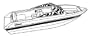 15' Boat Cover - V Hull, Open Bow I/O