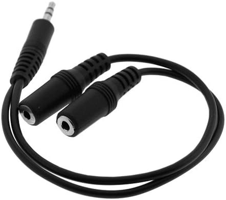 3.5MM Stereo Male to Two 3.5MM Stereo Female 6 inch