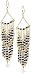 Lee Angel "Safina" Two Tiered Black/White Glass Seed Bead Chandelier