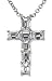 Platinum Emerald Cut Diamond Cross Pendant (2.32 cttw, E-F Color, VS1 Clarity), 16"