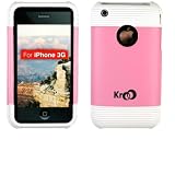 Pink Premium Crystal 2 Piece Case for iPhone 3G / 3G S (Compatible for all 3G / 3GS Models!!) + Mirror Screen Protector + Wisdom * Courage Wristband