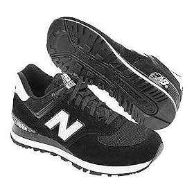 Buy New Balance 'W574' Running Sneaker (6B Black White) by New Balance