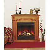 ProCom 5000 BTU Electric Fireplace - 24in. Corner, Oak by ProCom