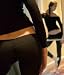 Yoga Mom DuJour Outfit by KD baby! Easy Nursing Home Workout Outfit - Matching Stretch V Neck Top & Yoga Tights - Chic & Functional - Made In New York