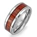 Tungsten Carbide Men's Ladies Unisex Ring Wedding Band 8MM (5/16 inch) Flat Beveled Edges Shiny Wood Inlay Comfort Fit (Available in Sizes 8 to 10) Tungsten Carbide Men's Ladies Unisex Ring Wedding Band 8MM (5/16 inch) Flat Beveled Edges Shiny Wood Inlay Comfort Fit (Available in Sizes 8 to 10)