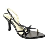 Strappy Cutout Open Toe Dress Heel Sandals Black 4-10
