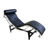 Le Corbusier-Style Modern Leather Lounge Chair