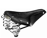 Brooks Saddles B67 S Bicycle Saddle (Women's, Chrome Springs, Black)