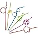 Time for Treats Curly Drinking Straws, 6 Pack