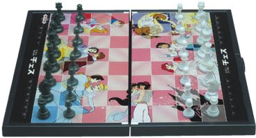Disney Portable Chess (with Magnetic Chess) - (Japanese Import - Instruction in Japanese only): Featuring the 