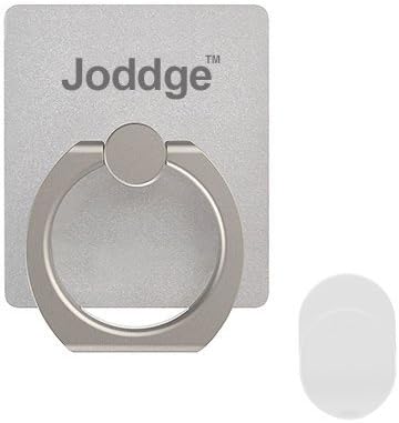 Joddge Universal Masstige Safe &amp; Secure Ring Grip Stand Holder Car Mount with Hook for iPhone iPad Samsung Cellphone Tabet (Silver)