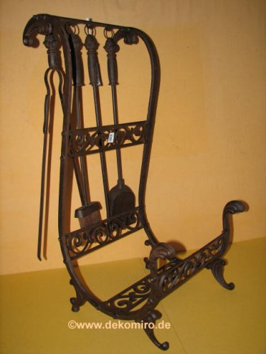 Kaminbesteck mit Holzkorb 292
