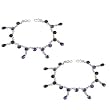 Kids Gemstone Anklet Buy Body Jewelry Online 23 Grams 8.75 Inches
