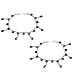 Sterling Silver Ankle Bracelet in Pair 29 Grams 9.5 Inches (ganklt049a)