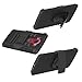 Droid Turbo Case, Circlemalls™ Dual Layers [Combo Holster] and Built-in Kickstand Bundled with Dual Layers Protection Hybrid Shockproof Phone Case and Stylus Pen for Motorola Droid Turbo XT1254-Black