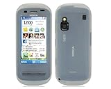 iTALKonline SoftSkin WHITE Silicone Case Cover Skin for Nokia C6