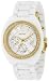 DKNY White Plastic Case Gold-Tone Accents Silver-Tone Dial Women's Watch #NY4784