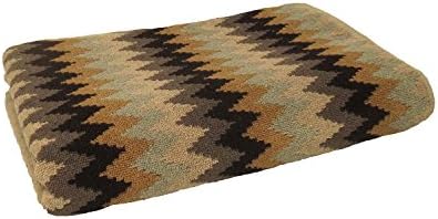 Chevron Jacquard Bath Towel (Brown/Grey)