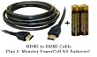 ADVANCE-CONNECT 4M (12feet) Playstation 3 HDTV HDMI to HDMI CABLE plus 2 Monster AA Alkaline Batteries