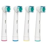 8 Brushes Replacement Heads compatible for Oral B EB17-4 Braun Flexisoft
