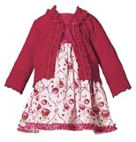: Baby Lulu Ribbon Rose Holiday Cardigan