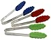 Norpro Mini Silicone & Stainless Steel Tongs (Assorted Colors)