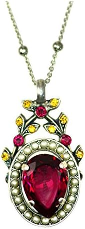 Mariana "Passion" Collection .925 Antique Silver Plated Swarovski Crystal Pendant Necklace