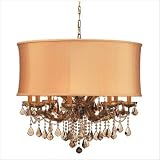 Crystorama Brentwood 4489-AB-SHG-GTS Swarovski Crystal Strass 16-LT 960w (27H x 30W) Chandelier
