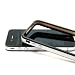 Schutzh�lle f�r iPhone 4S und iPhone 4..::: SCHWARZ - WEISS :::.. mit METALLBUTTON