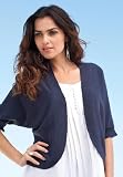Roamans Plus Size Dolman Sleeve Cropped Cardigan