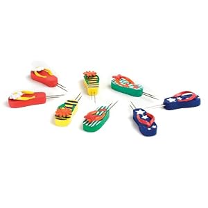 Charcoal Companion Flip-Flop Corn Holders, Set of 4