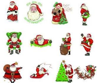Embroidery Machine Designs JUMBO SANTAS