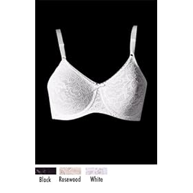 Bali? "Lace n Smooth" Seamless Underwire Rosewood 36C