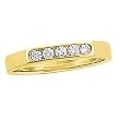 14K Yellow Gold Diamond Wedding/Anniversary Band - 0.15 Ct.