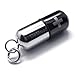 KONOV Stainless Steel Pill Cross Mens Necklace Pendant - Black & Silver, 24 inches Chain